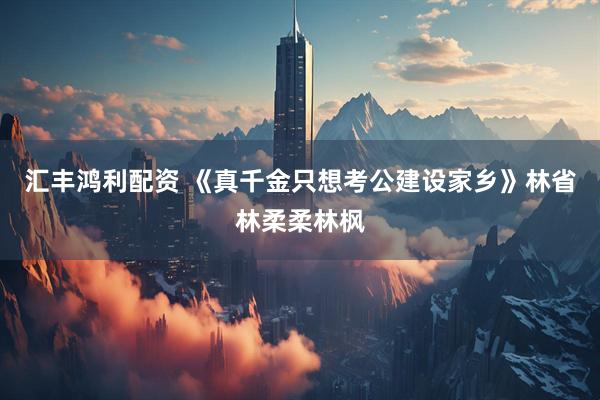 汇丰鸿利配资 《真千金只想考公建设家乡》林省林柔柔林枫